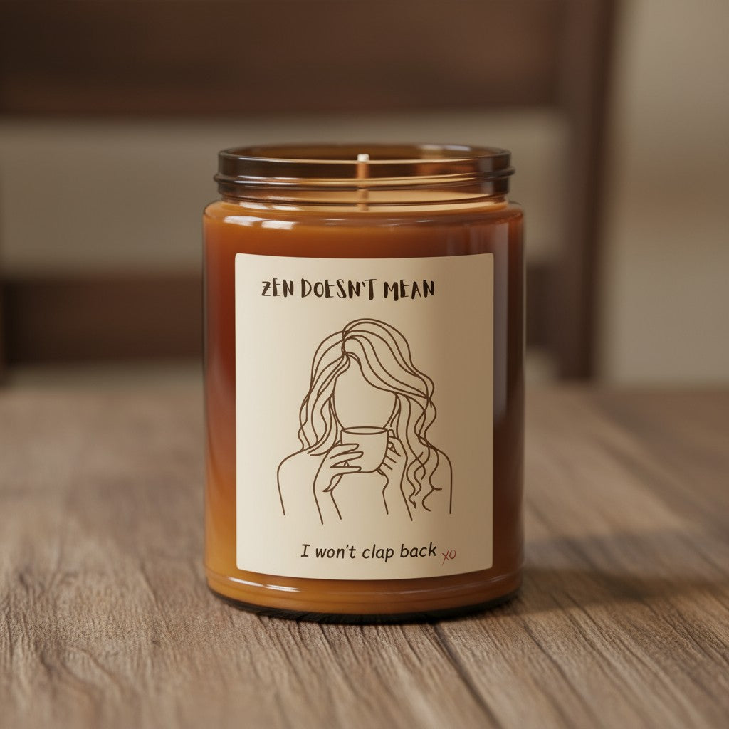 Zen Doesn't Mean I Won't Clap Back - Scented Soy Candles,