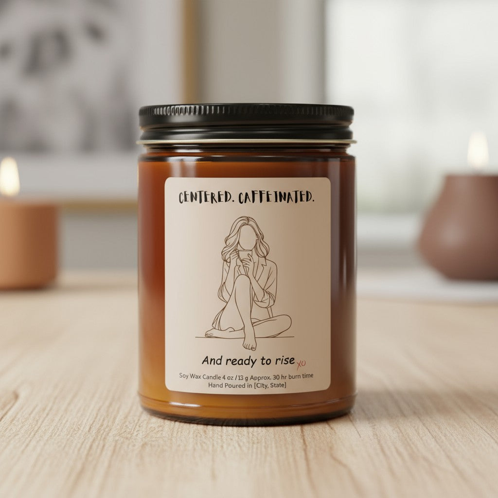 Centered. Caffeinated. And Ready to Rise. - Scented Soy Candles