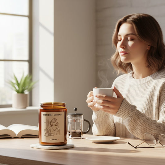 I Meditate. I Caffeinate. I Conquer. - Scented Soy Candles