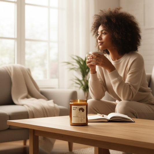 Sipping Peace, Slaying Goals - Scented Soy Candle