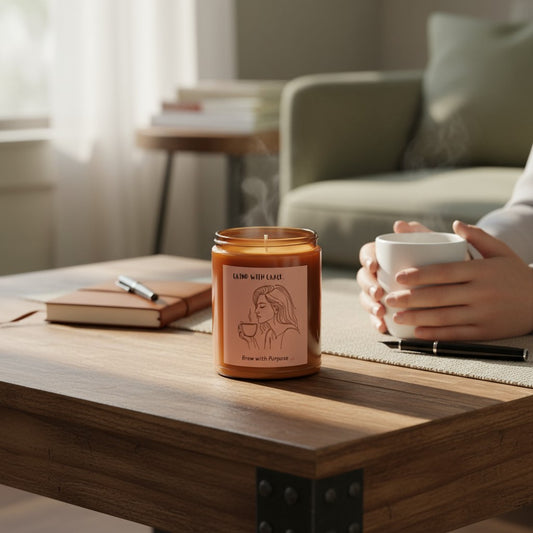 Grind with Grace. Brew with Purpose. - Scented Soy Candles